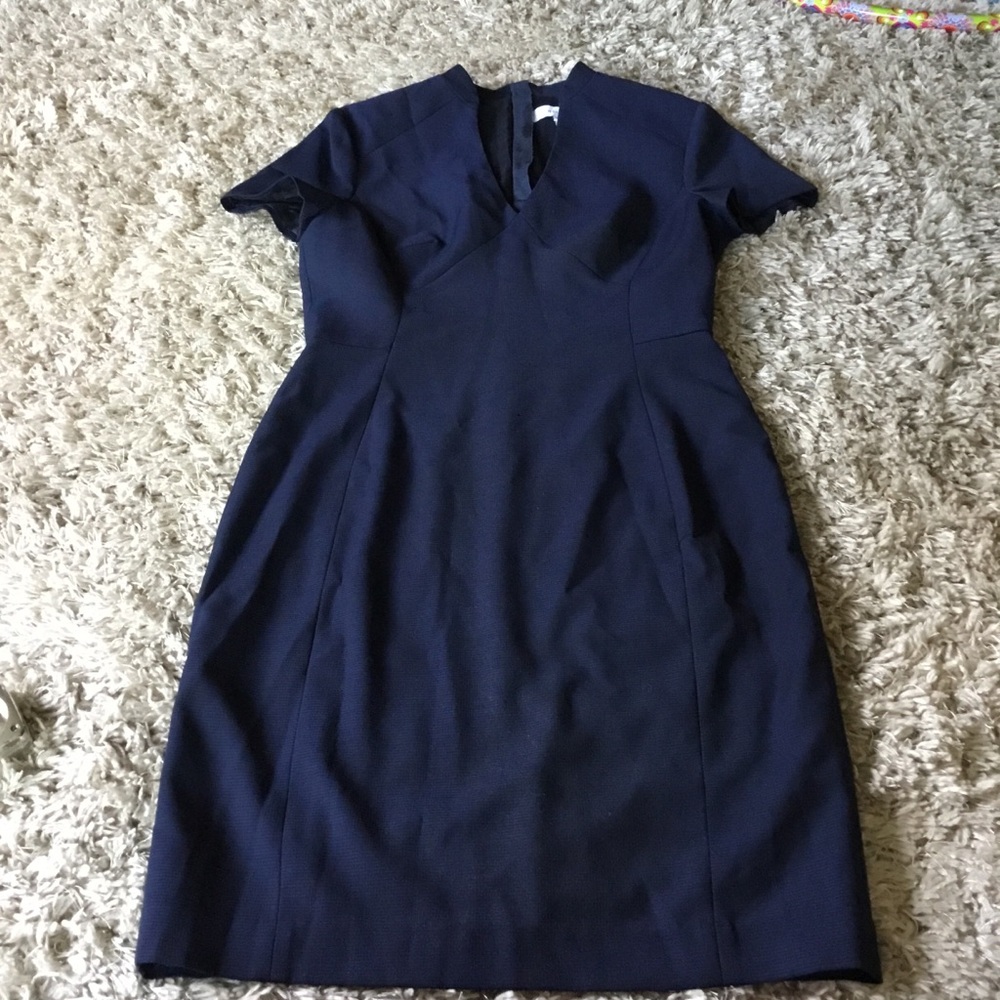 Reiss size 8 Elegant Navy Blue Dress - Picture 1 of 13